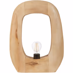 Lampada da tavolo decorativa in legno. Abbraccia l'audace eleganza di questa lampada da tavolo unica. Realizzata con material ...
