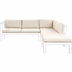 Copricuscini per set di divani. Migliora l'aspetto del tuo divano angolare da giardino con questo set di fodere per cuscini.  ...