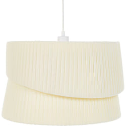 Beliani - Lampadario moderno a sospensione Illuminazione in tessuto di poliestere terylene paralume beige Birim