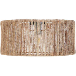 Lampada da soffitto a sospensione Lampo di iuta Base di ferro Stile Boho Naturale Sewa