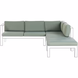 Copricuscini per set di divani. Migliora l'aspetto del tuo divano angolare da giardino con questo set di fodere per cuscini. ...