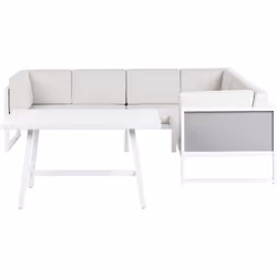 Set da giardino in alluminio. Un elegante e modulare set da salotto è un elemento essenziale per il tuo patio o giardino. Il  ...