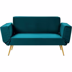 Divano letto con braccioli regolabili. Questo splendido divano unisce tendenze moderne e accenti glamour, rendendolo un'aggiu ...