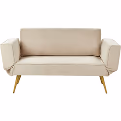 Divano letto con braccioli regolabili. Questo splendido divano unisce tendenze moderne e accenti glamour, rendendolo un'aggiu ...