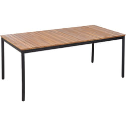 Tavolo da pranzo da giardino in legno di acacia rustico 180 x 90 cm Vallese