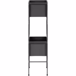 Fioriera decorativa a 2 livelli. Questo elegante e moderno portapiante a due livelli offre un modo raffinato per esporre più  ...