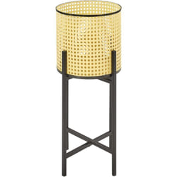 Beliani - Portapiante per fiori metallo beige Rotondo 25 x 25 x 60 cm Fallopia