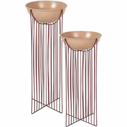 Fioriera decorativa. Questo affascinante set di vasi unisce un design minimalista a una struttura geometrica unica. Caratteri ...