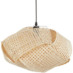 Lampada a sospensione in bambù intrecciato Luce naturale Halil