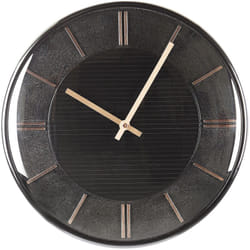 Beliani - Orologio da parete nero senza numeri 34 cm in alluminio Daroca