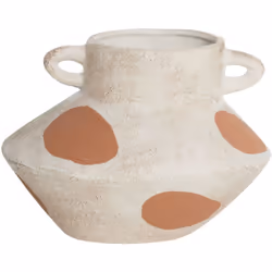 Vaso decorativo con effetto anticato. Decora la tua casa con questo vaso di grande effetto. La struttura in gres assicura una ...