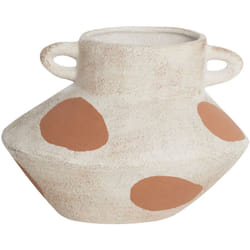 Fiore Vaso Decorazione Casa Gres Motivo Impermeabile Beige chiaro Alosidae