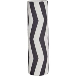 Beliani - Vaso per Fiori Decorazione Casa Gres Impermeabile Bianco e Nero Goby