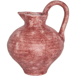 Beliani - Vaso per Fiori Decorazione Casa Gres impermeabile con manico Rosso Saury