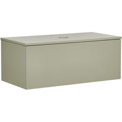Beliani - Mobile da bagno sospeso a parete con frontale scanalato a 1 cassetto 100 x 52 cm Verde Alzira
