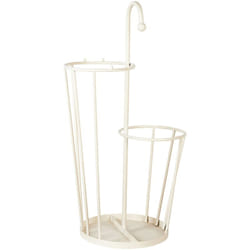 Beliani - Corridoio Soggiorno Portaombrelli in metallo Beige chiaro Chambord