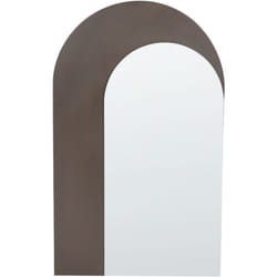 Beliani - Specchio da parete con cornice 58 x 99 cm Marrone Pigny
