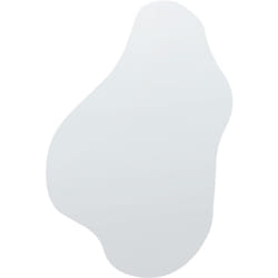 Specchio da parete con cornice 46 x 76 Argento Herry