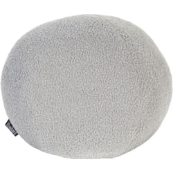 Cuscino decorativo tondo in tessuto bouclè grigio 30 x 30 cm Salvia