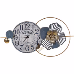 Orologio decorativo in metallo. Decora il tuo spazio con questo orologio da parete moderno, progettato per catturare l’attenz ...