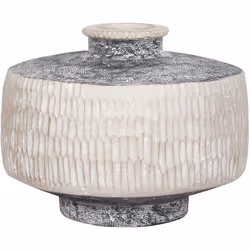 Vaso decorativo per fiori freschi. Eleva la tua decorazione con questo straordinario vaso per fiori dipinto a mano, realizzat ...