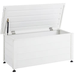 Mobile portaoggetti da giardino Alluminio 113x50 cm Mobili da giardino Portaoggetti Bianco Campalto