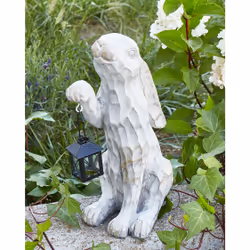 Beliani 337979-558792 statua da giardino Statua da giardino a forma di animale Ossido di magnesio Bianco 1 pz - Vista aggiuntiva 6