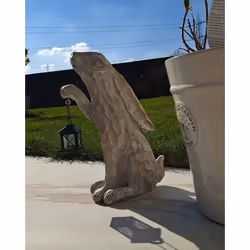Beliani 337979-558792 statua da giardino Statua da giardino a forma di animale Ossido di magnesio Bianco 1 pz - Vista aggiuntiva 7