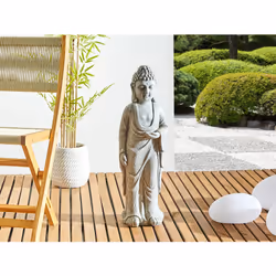 Beliani 318708-558927 statua da giardino Statua religiosa da giardino Ossido di magnesio Grigio 1 pz - Vista aggiuntiva 5