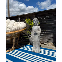Beliani 318708-558927 statua da giardino Statua religiosa da giardino Ossido di magnesio Grigio 1 pz - Vista aggiuntiva 6