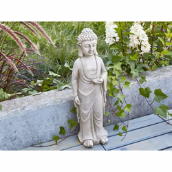 Beliani 318708-558927 statua da giardino Statua religiosa da giardino Ossido di magnesio Grigio 1 pz - Vista aggiuntiva 8