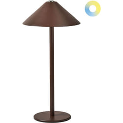 Beliani - Lampada da tavolo in alluminio marrone con interruttore a sfioramento e cavo di ricarica usb senza fili Francoli