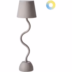 Lampada da tavolo moderna curva. Aggiungi un tocco di originalità alla tua tavola con questa lampada da tavolo dal design cur ...