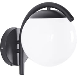 Beliani - Lampada da parete moderna per esterni Lampada a stelo in metallo alluminio materiale sintetico nero opaco Kulsi
