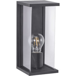 Lampada da parete moderna per esterni Lampada a stelo in metallo alluminio materiale sintetico nero opaco Wakal