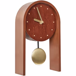 Orologio da scrivania dal design vintage. Questo moderno orologio da tavolo presenta un design minimalista ad arco, perfetto  ...