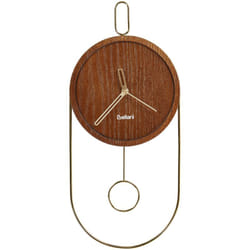 Beliani - Orologio da parete legno scuro senza numeri 34 cm in alluminio Daroca