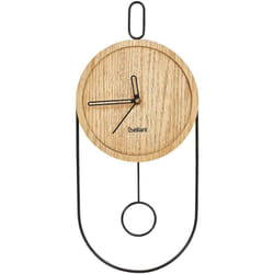 Beliani - Orologio da parete da appendere 20 x 45 cm Design senza numeri mdf Pendolo Legno chiaro Sierre