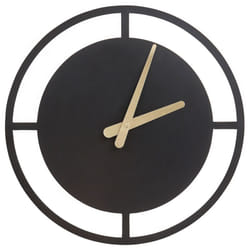 Beliani - Orologio da parete ⌀ 40 cm Moderno Design minimalista senza numeri Acciaio Nero Trient