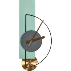 Beliani - Orologio da parete da appendere 31 x 63 cm Design moderno senza numeri Acciaio Verde chiaro Cevins