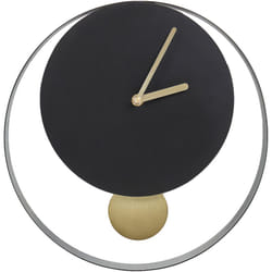 Beliani - Orologio da parete ⌀ 30 cm Design moderno senza numeri Acciaio nero e oro Magland