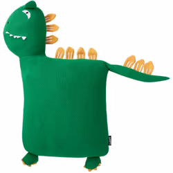 Set di 2 cuscini a forma di dinosauro. Decora la stanza del tuo piccolo con questo set di due cuscini a forma di dinosauro, u ...