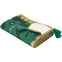Coperta da picnic verde con cinturino con motivo animale 200 x 200 cm Tuziani