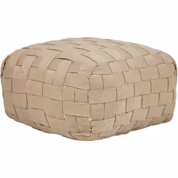 Pouf quadrato da giardino intrecciato a mano. Questo pouf da esterno fatto a mano è un modo elegante e sostenibile per seders ...