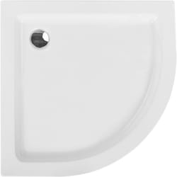 Piatto doccia con scarico abs Materiale sintetico 80 x 80 x 7 cm Bianco Aliso