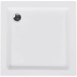 Piatto doccia con scarico abs Materiale sintetico 90 x 90 x 7 cm Bianco Ampay