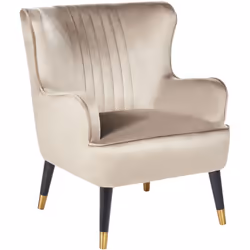 Poltrona elegante. Dai un tocco vintage ai tuoi interni con questa elegante sedia. Rivestito in tessuto vellutato morbido al  ...