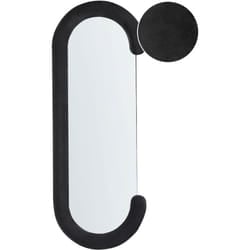 Beliani - Specchio da parete moderno decorativo appeso 54 x 158 cm Telaio in mdf Forma irregolare Nero Loches