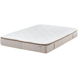 Materasso a duro in lattice da 3 piedi in poliestere sfoderabile con cerniera e design a 7 zone bianco 140 x 200 cm Daydream