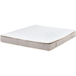 Materasso a durezza media in lattice da 3 piedi in poliestere sfoderabile con cerniera e design a 7 zone bianco 160 x 200 cm Daydream